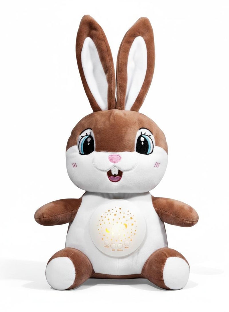 Toyland Bunny Sleep Soother Plush Toy with Music & Star Light Projection – Baby Bedtime Companion - Image 1